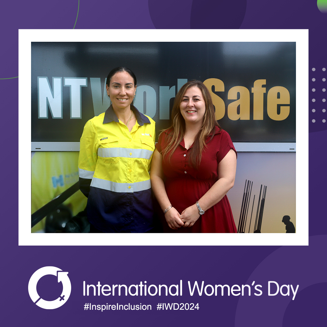 The image shows WorkSafe Senior Inspector Jade Albion, and Regulatory Compliance Manager Maria Rigas.