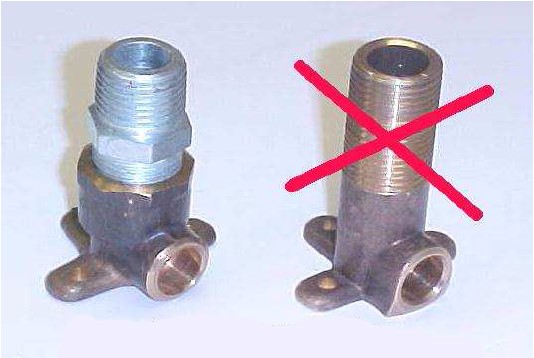 Image of galvanised or brass tapered hex nipple