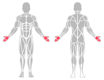  The infographic shows that the thumb, hand, wrist and fingers were the main body areas injured.