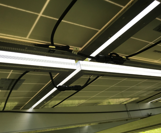 Cables under panels