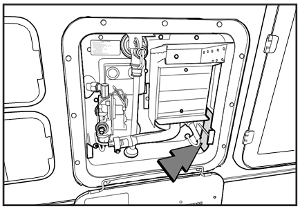 Locate the technical specification plates. Locate the technical specification plates.
